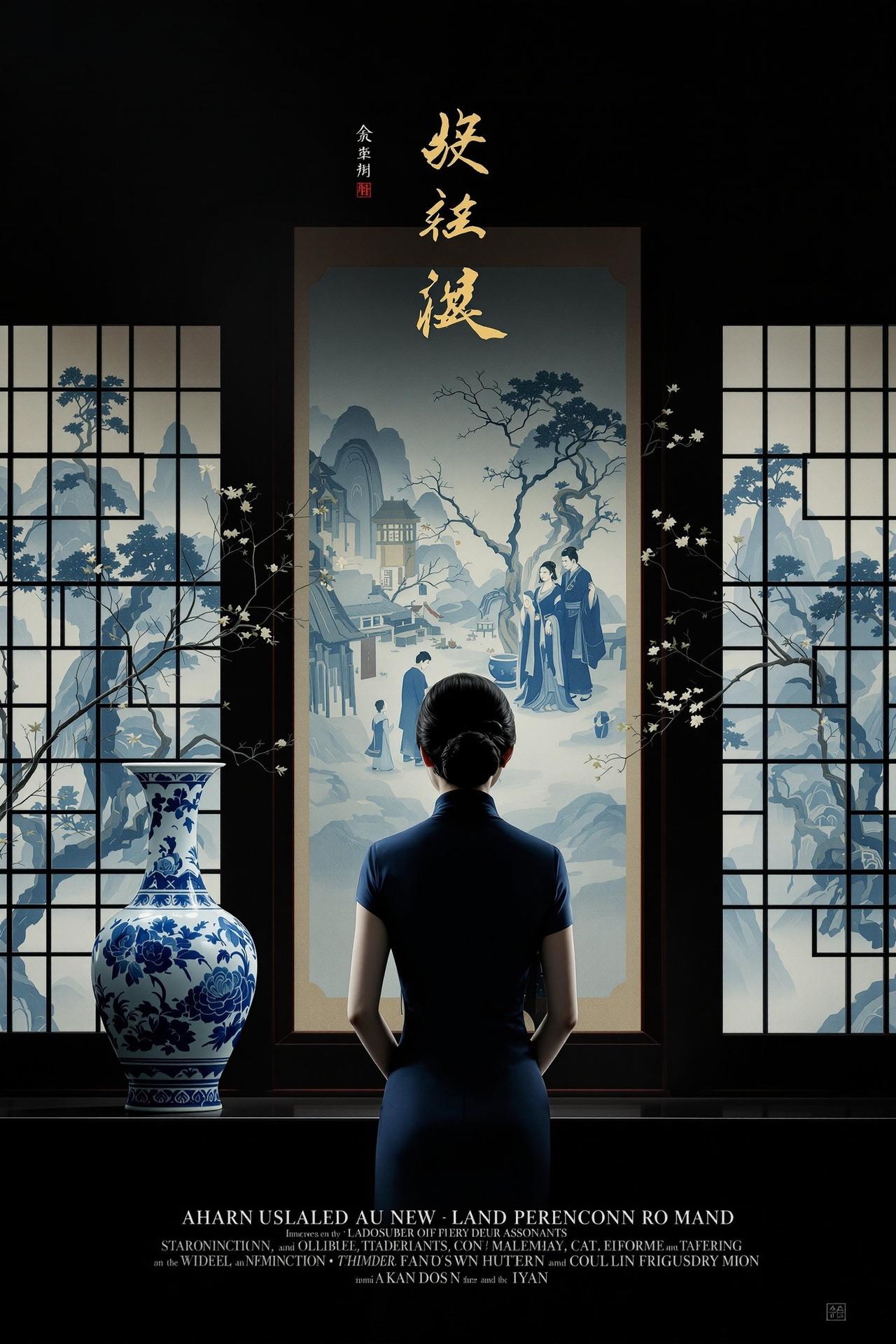 大叔影视出品电影《青花往事》封面海报