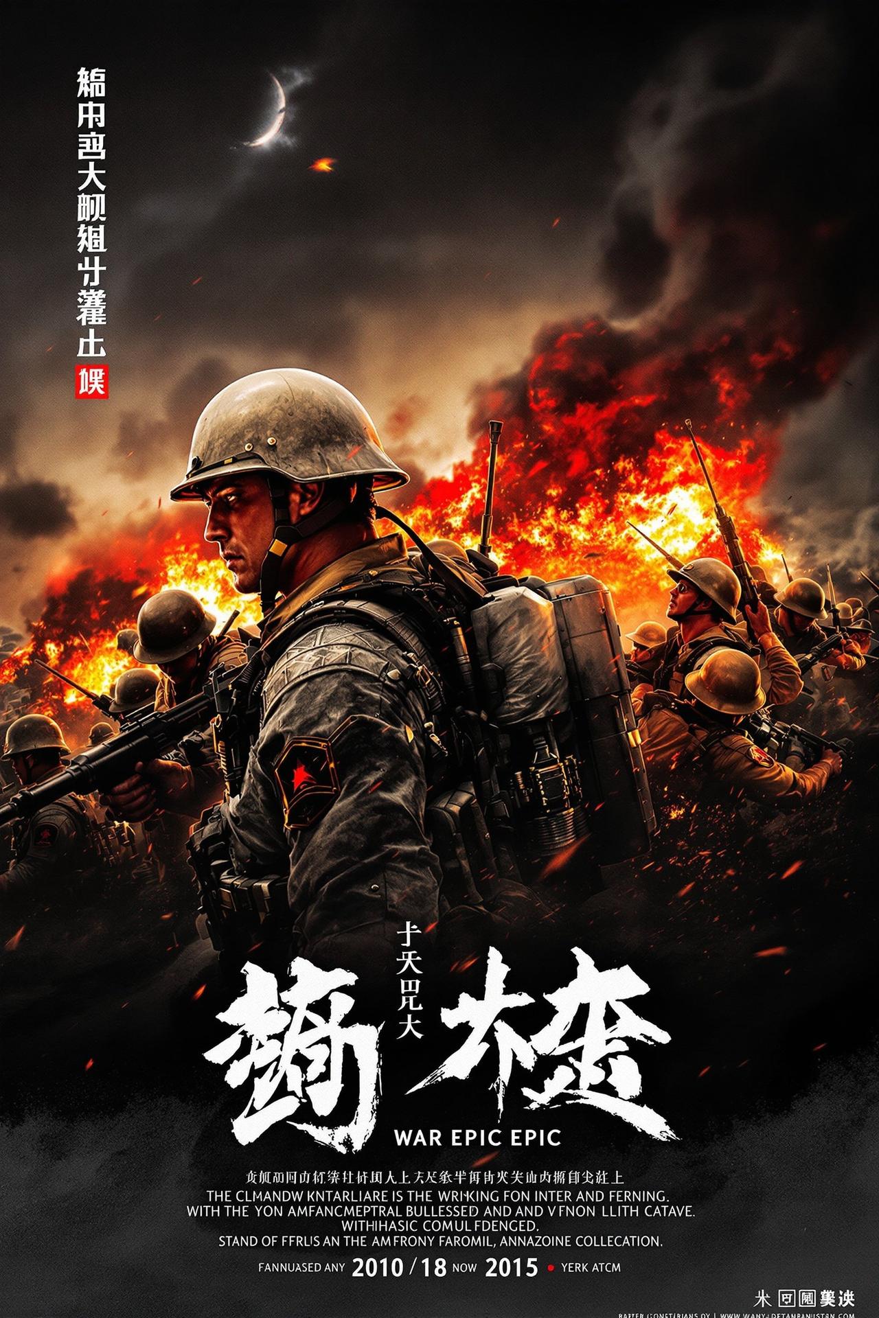 大叔影视出品电影《破晓之战》封面海报